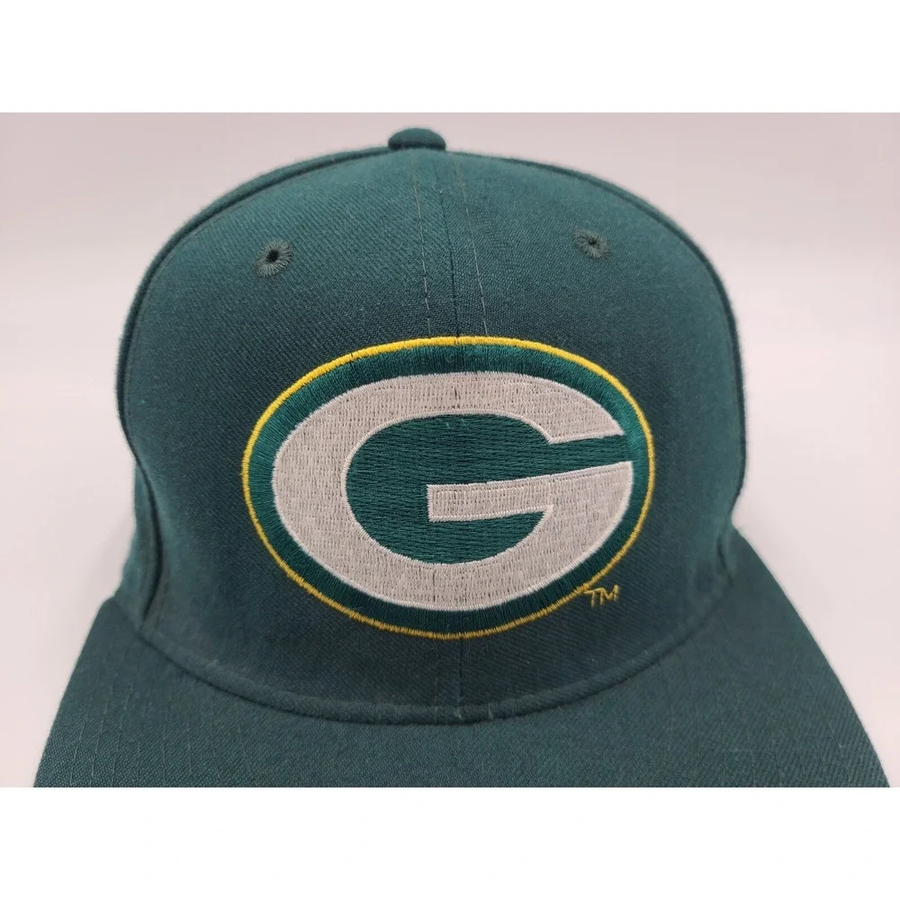Vintage Green‎ Bay Packers New Era Pro Model Fitted 7 Hat Cap NFL Football Green